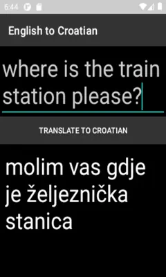 English to Croatian Translator android App screenshot 0